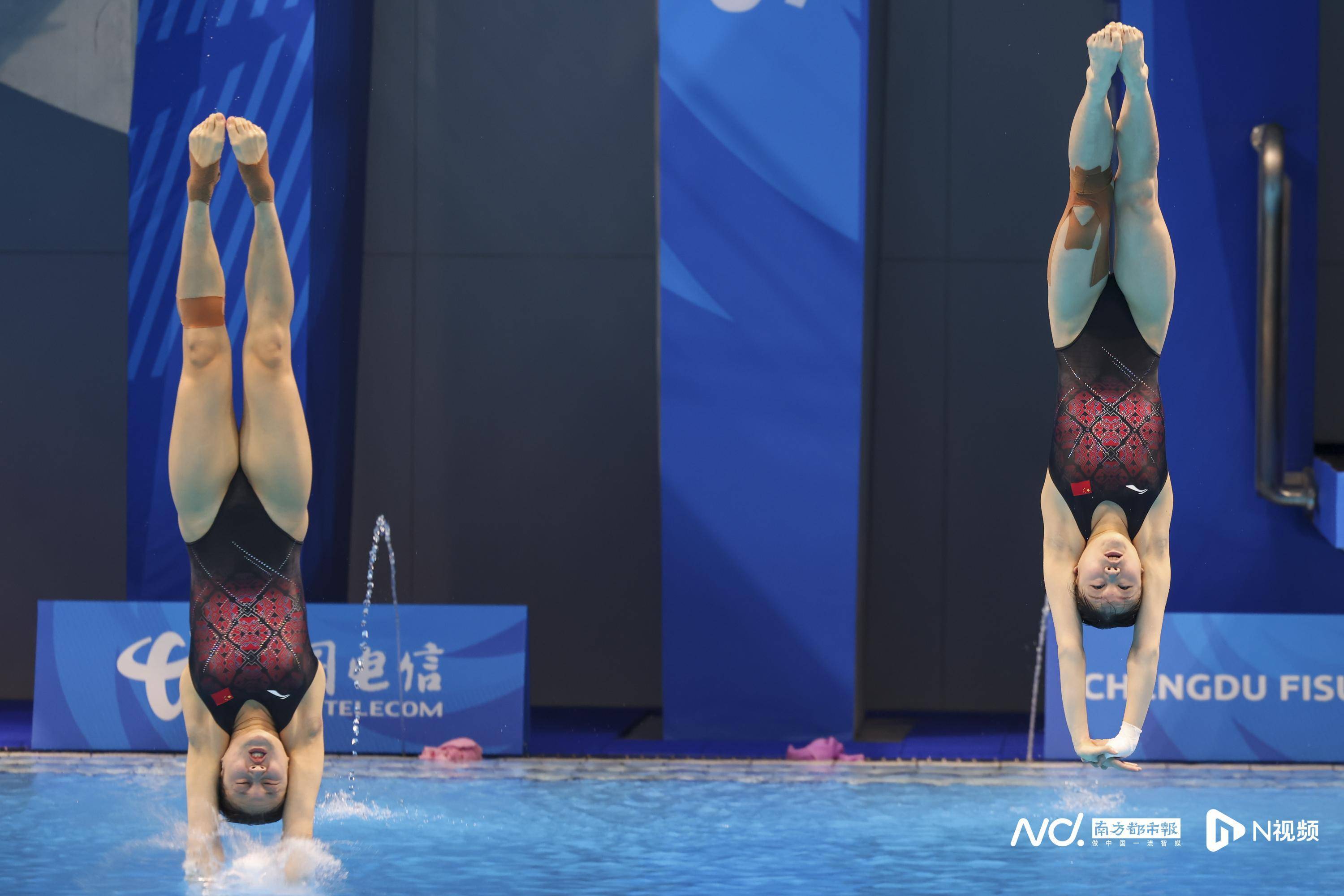 大运会跳水赛场中国队连续夺金,掌敏洁:别急我先比个心-齐鲁晚报网