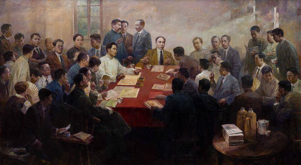 理想之光广州红色岁月美术展开幕百件作品纪念中共三大召开百年