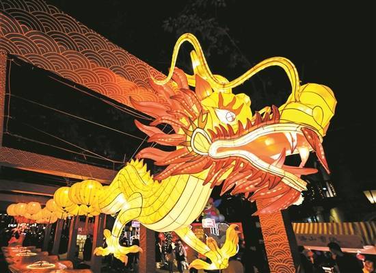 广东古镇灯展图片