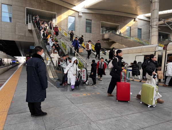 春节假期长春站共计发送旅客845万人次