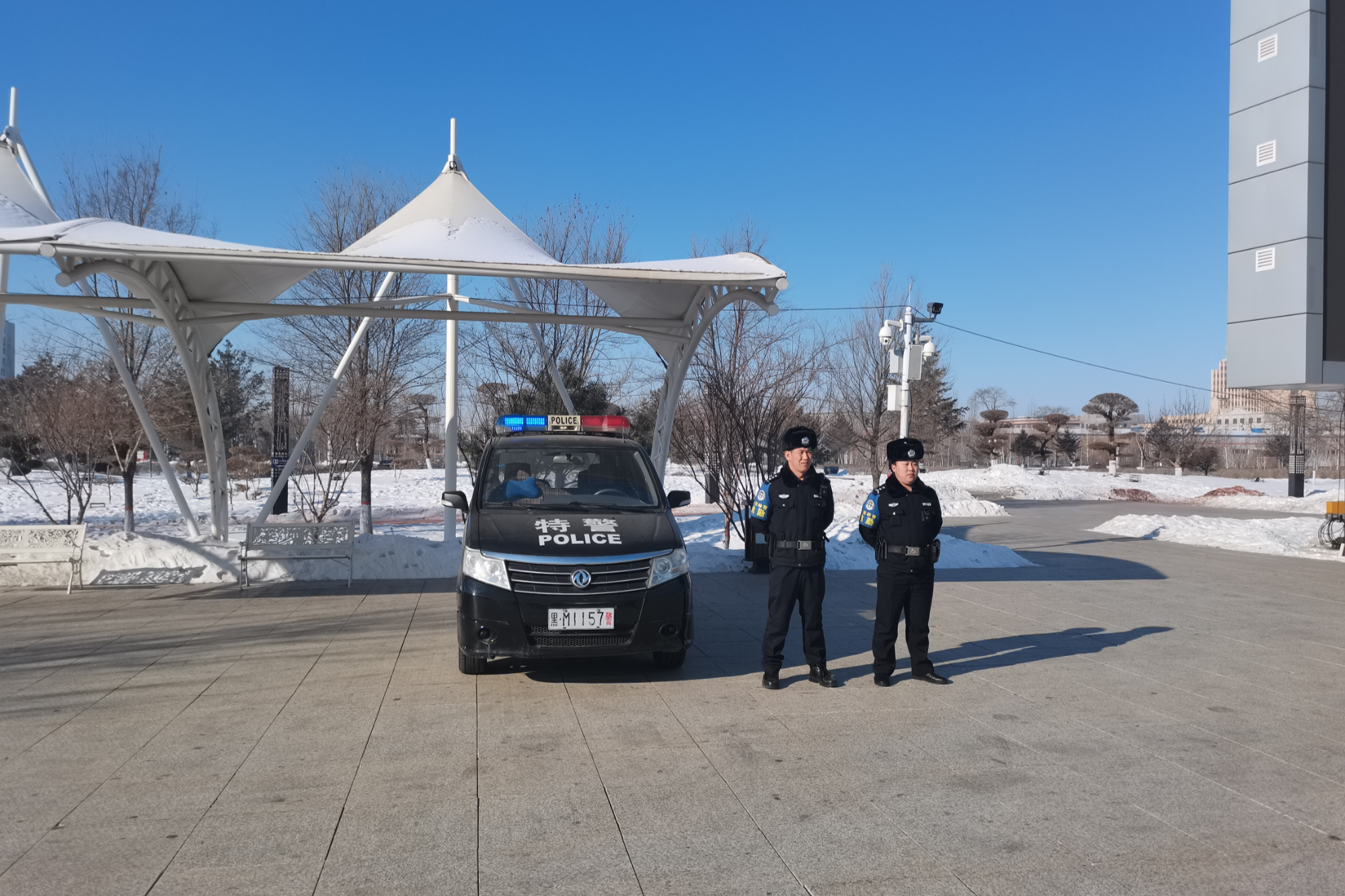 绥化兰西县公安巡特警大队三圈一点防控保一方百姓平安