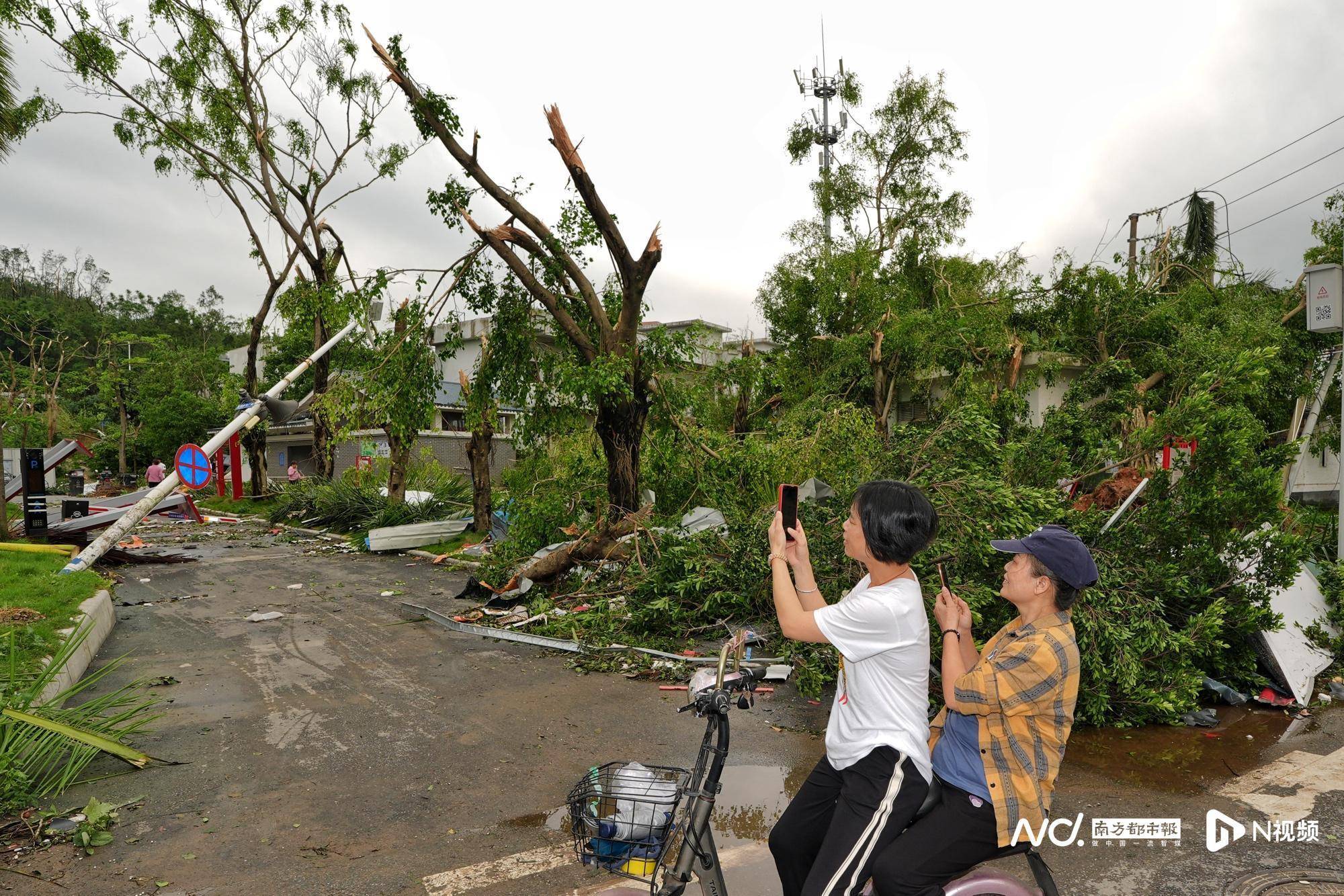 多图直击龙卷风过境后的广州钟落潭镇:风雨过后,重整家园