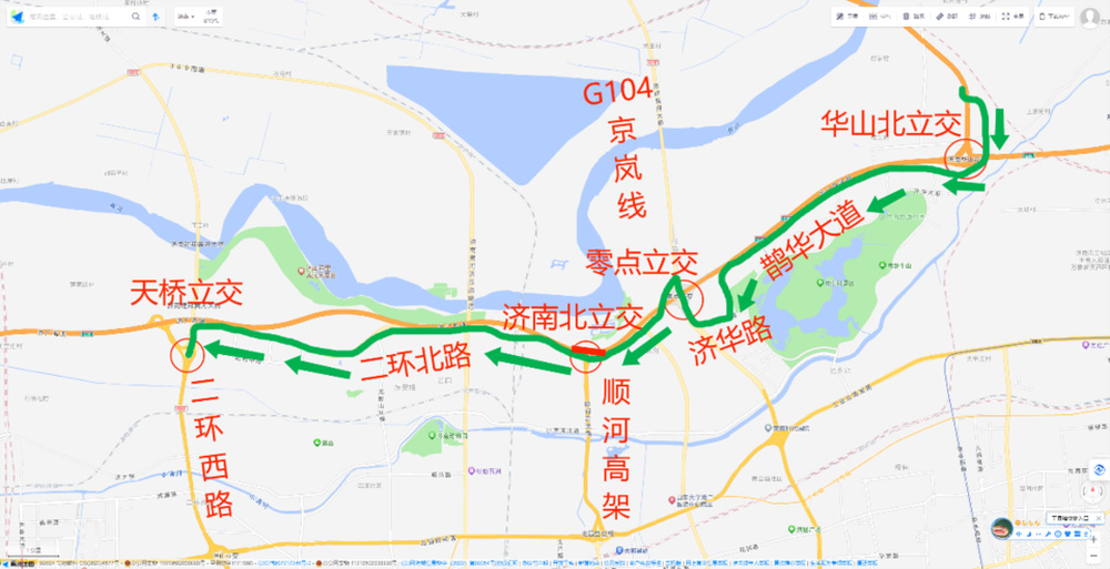 5月7日9时起,g35济广高速零点立交段主线(东向西)封闭