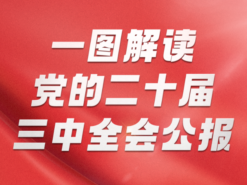 一图解读党的二十届三中全会公报
