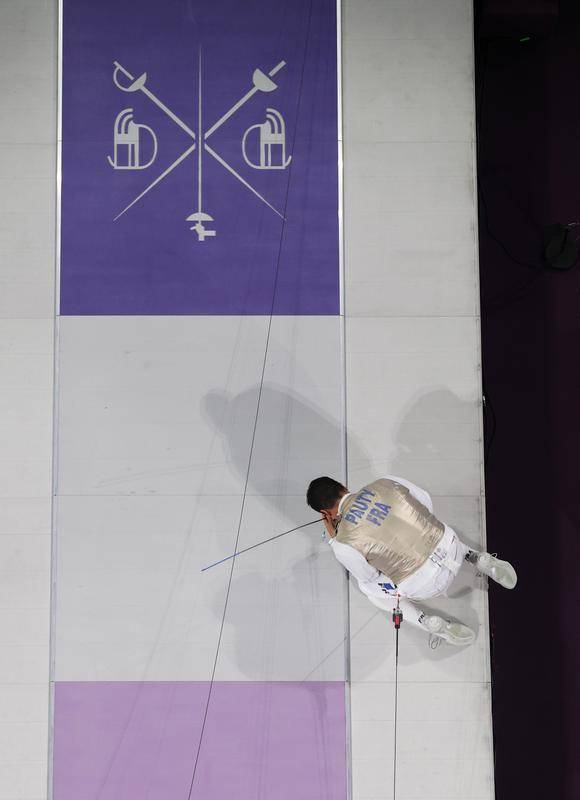 巴黎奥运会击剑——男子团体花剑铜牌赛赛况