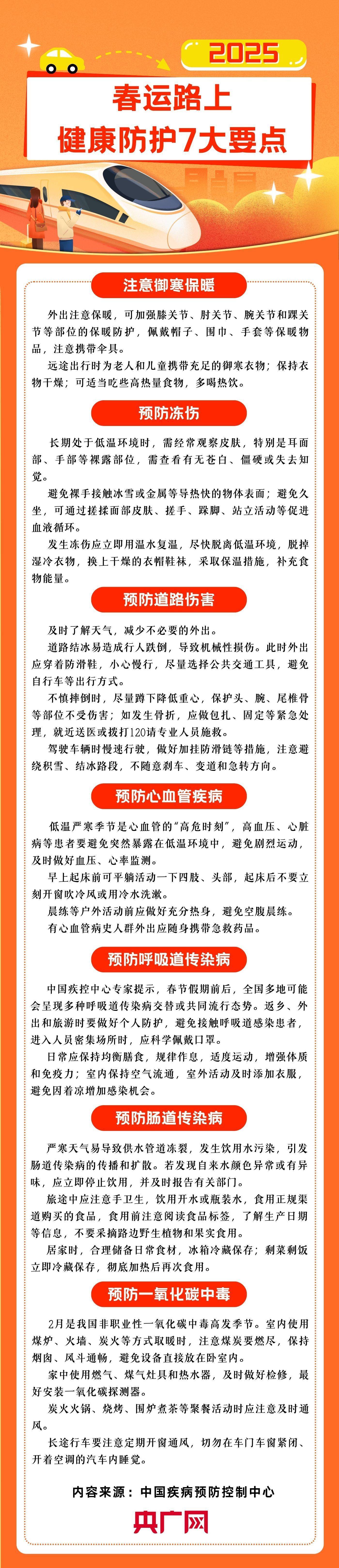 健康中国春运路上，这些健康防护要点请知悉