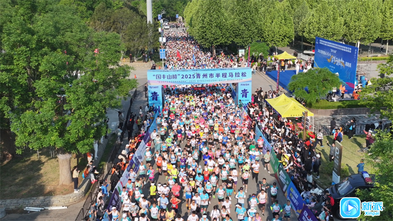 青州市半程马拉松开跑！4000余人奔跑中尽赏美景