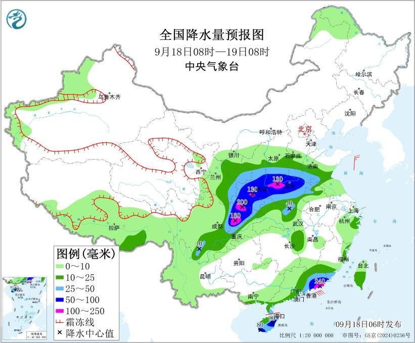 华西地区有持续性强降水 华南地区有较强风雨天气