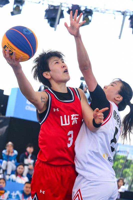 全运会丨三人篮球——女子小组赛：山东队胜香港队