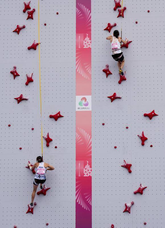 全运会丨攀岩——女子速度预赛赛况