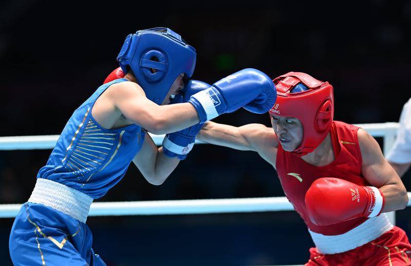 全运会丨拳击——女子50公斤级决赛：吴愉夺冠
