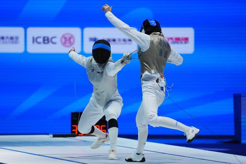 全运会击剑——女子花剑团体金牌赛：福建队夺冠