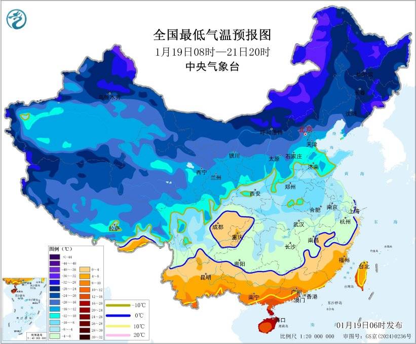 寒潮继续影响我国中东部地区 鄂豫皖湘黔等地有雨雪冰冻天气